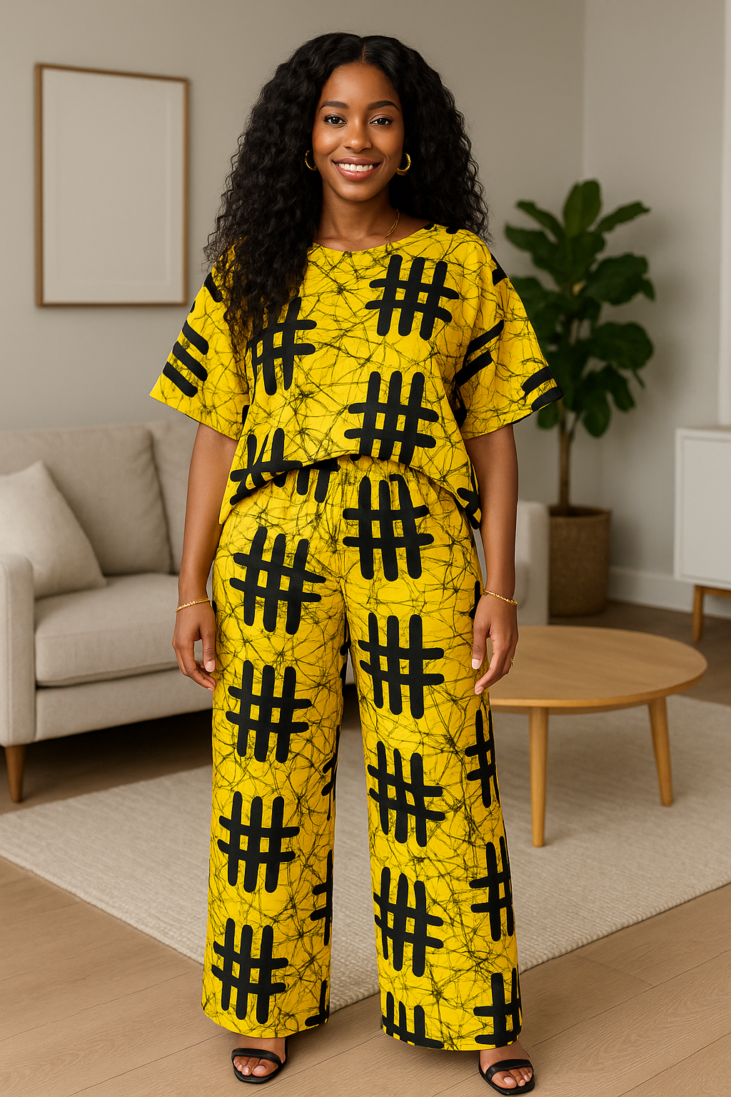 Funmi Adire’ Pant Set