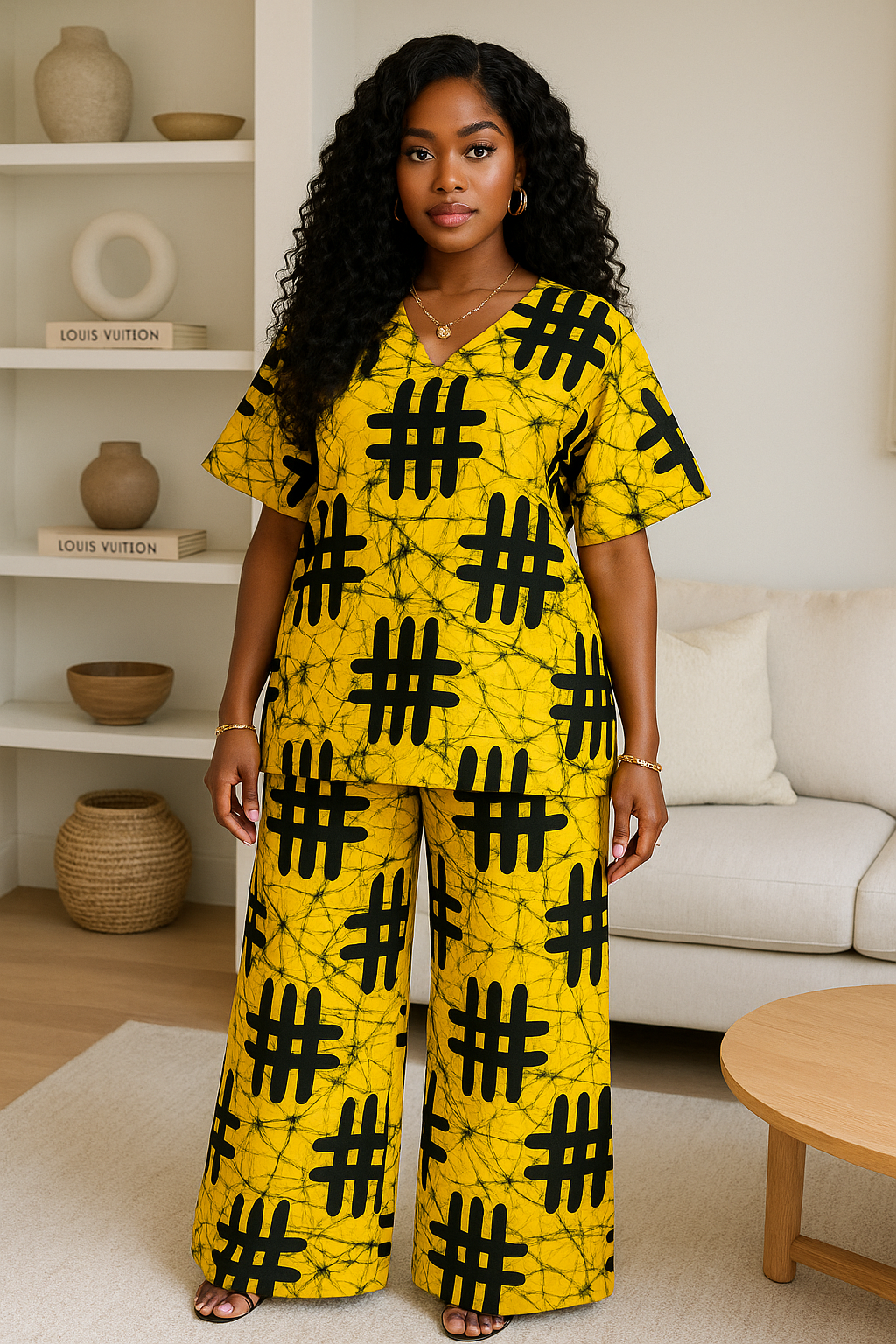 Funmi Adire’ Pant Set