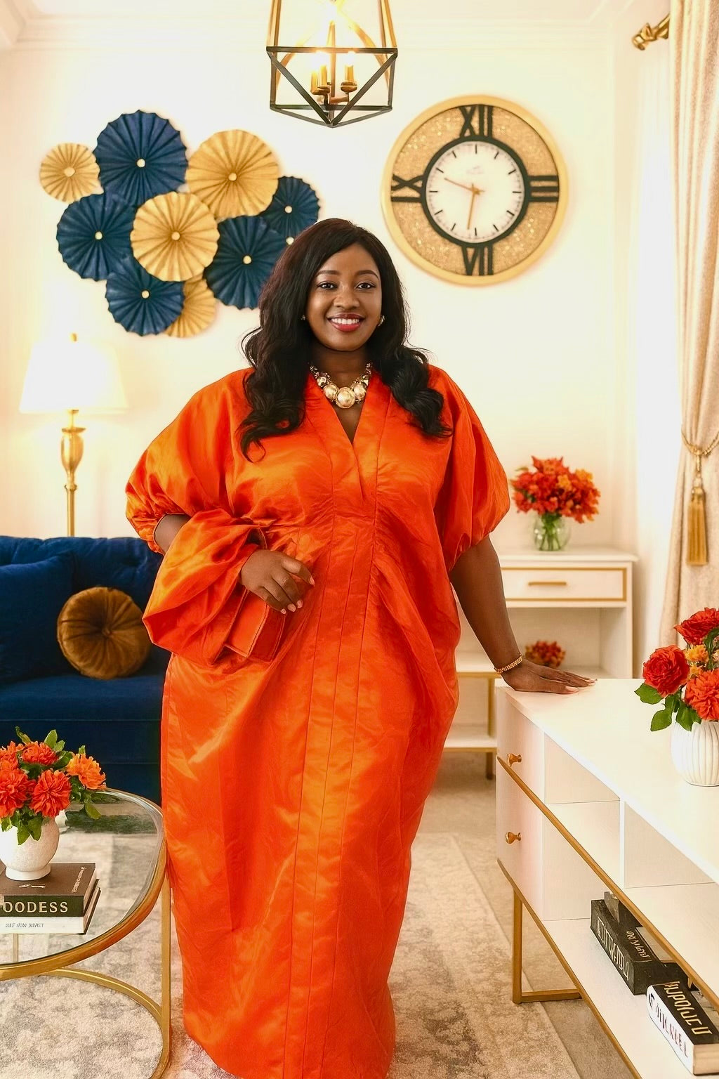 SUNSET BUBU DRESS without Head band $80